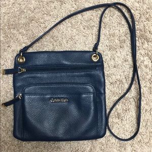 Calvin Klein crossbody leather purse